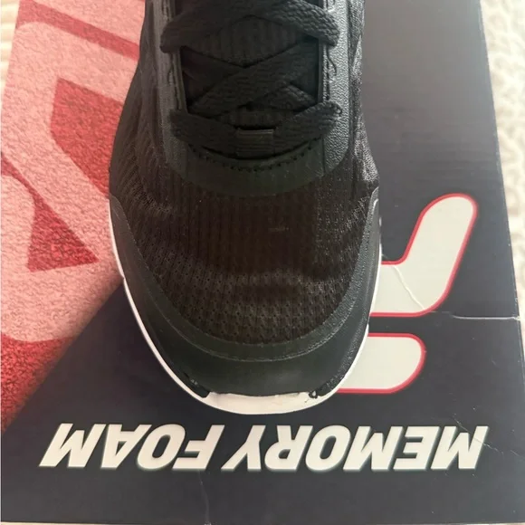 Fila Women's Black and White Athletic Shoes - Picture 14 of 16